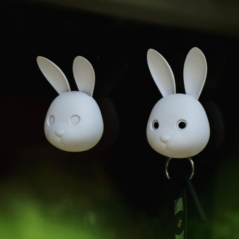 Qualy, Bella Bunny, wieszak na klucze, white