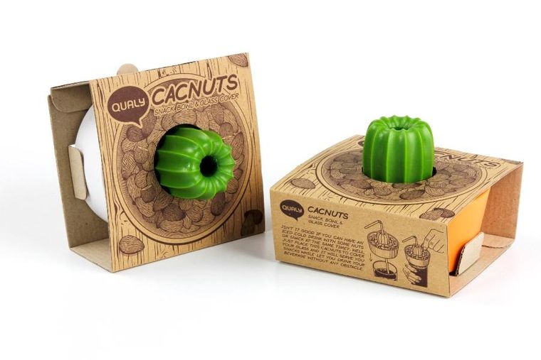 Qualy, Cacnuts, miseczka na przekąski, pomarańczowo-zielona
