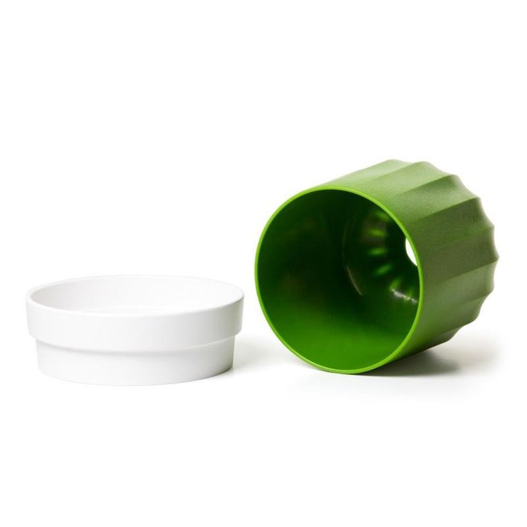 Qualy, Cactiss, pojemnik na papier, biało-zielony, 10276-WH-GN