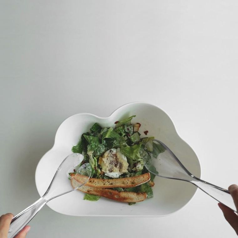 Qualy, Cloud, miska do sałatek, 10265-WH-CL