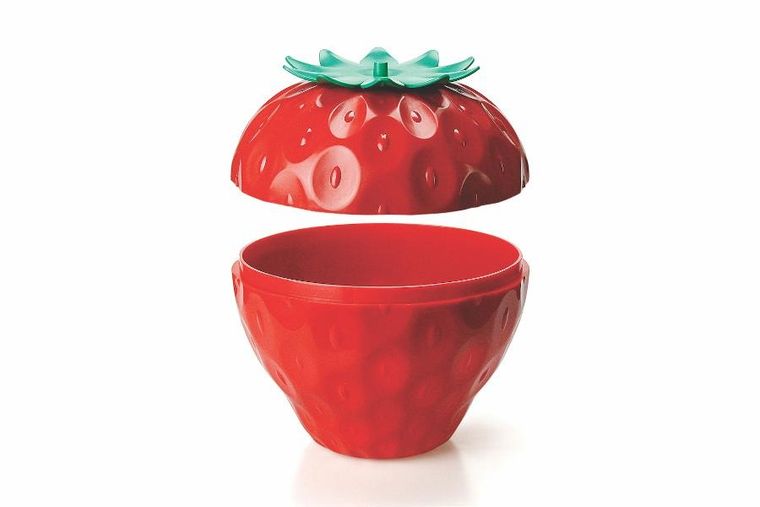 Qualy, pojemnik do przechowywania, Storeberry, czerwony