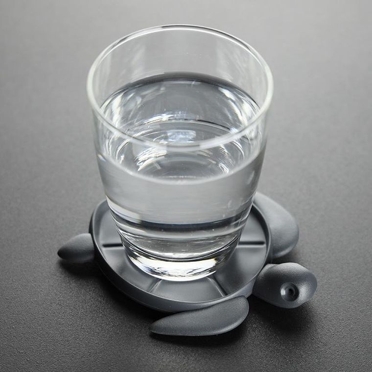 Qualy, Save Turtle, podstawka pod szklankę, szary, 10350