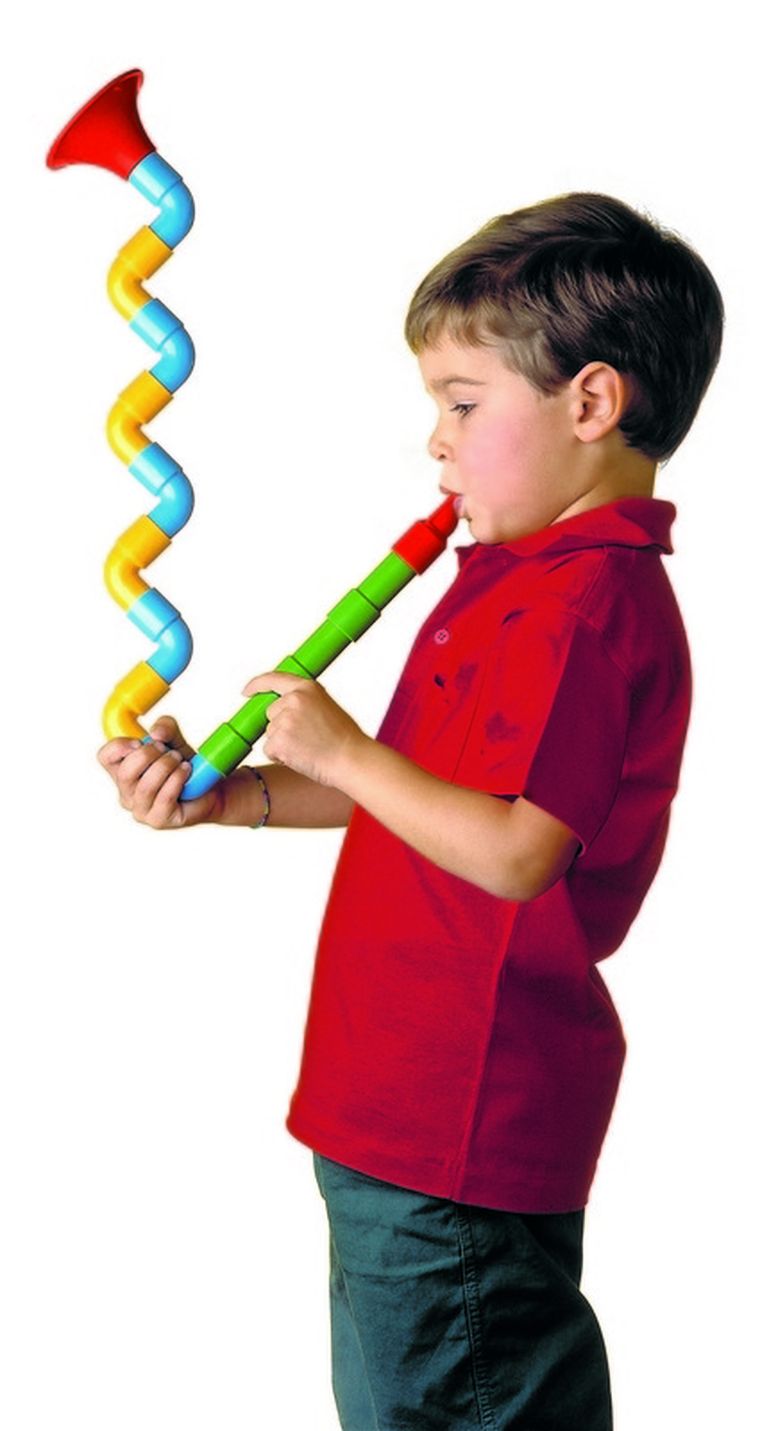 Quercetti, Saxofon, zestaw konstrukcyjny, 16 elementów