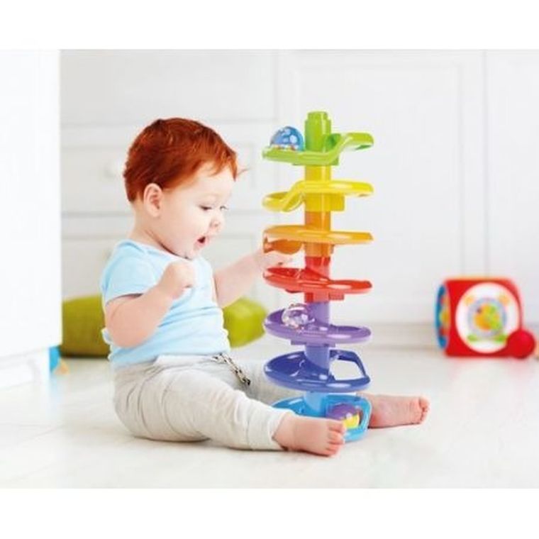 Quercetti, Super Spiral Tower, tor kulkowy, zestaw konstrukcyjny, 45 elementów