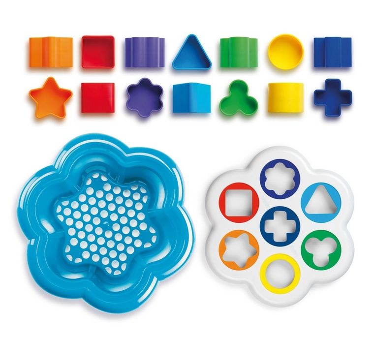 Quercetti, Zabawka edukacyjna, Sorter Daisy Box, Kształty, 16 elementów
