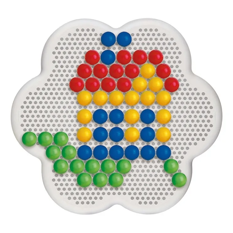 Quercetti, Zestaw kreatywny, Mozaika Fantacolor Daisy Basic, Myszka, 100 elementów, Ø-10