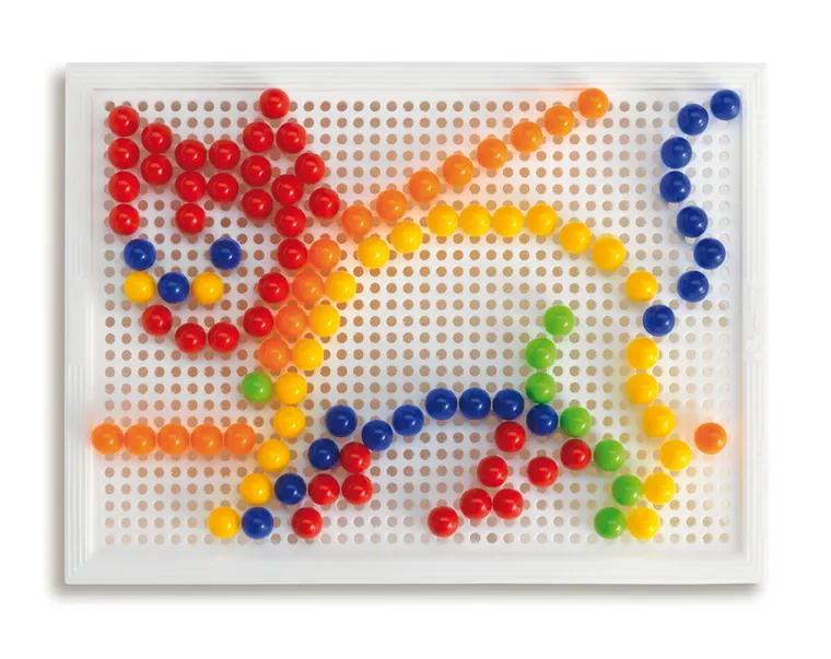 Quercetti, Zestaw kreatywny, Mozaika Fantacolor Portable Small, Ryba, 150 elementów, Ø-10