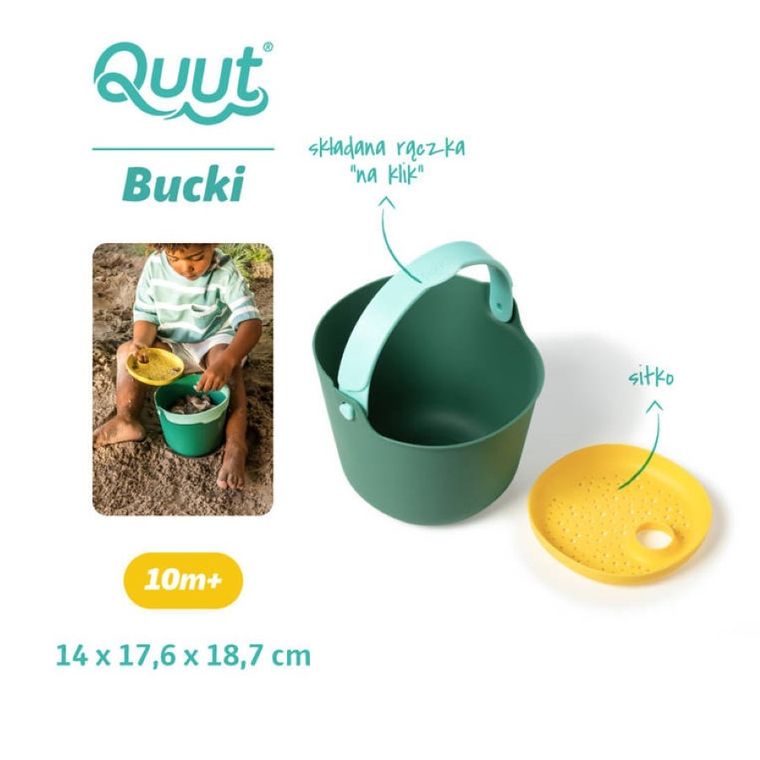 Quut, Bucki, wiaderko z sitkiem, Garden Green