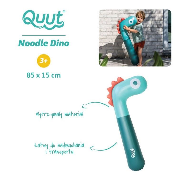 Quut, dmuchany makaron do pływania, dino