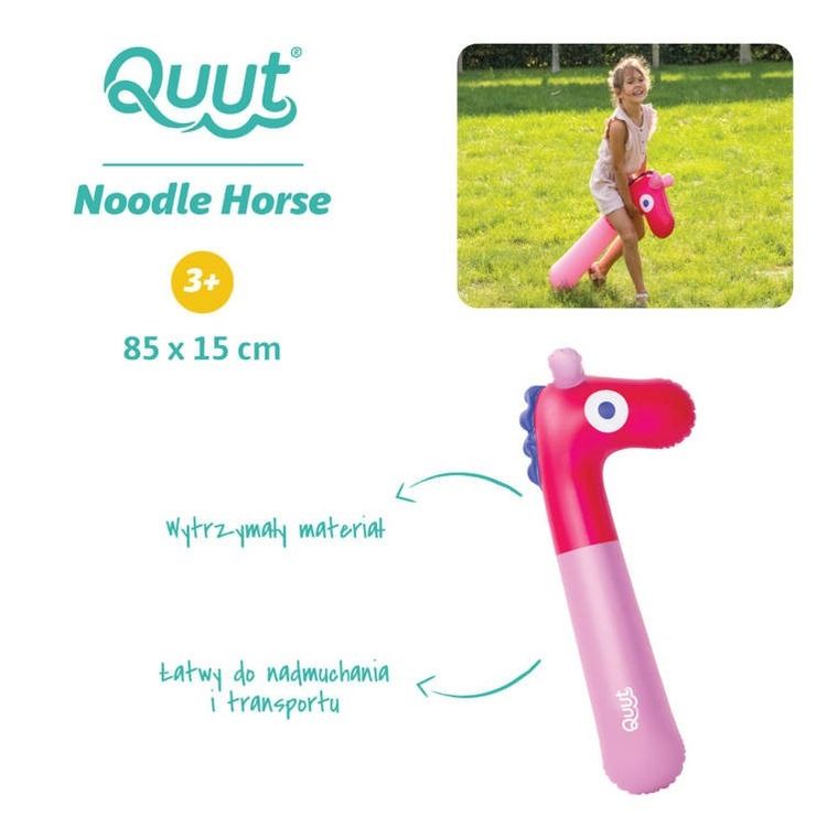 Quut, dmuchany makaron do pływania, koń