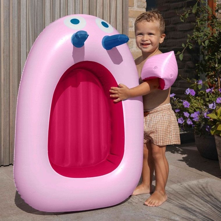 Quut, dmuchany ponton do pływania dla dzieci, Cherry Red