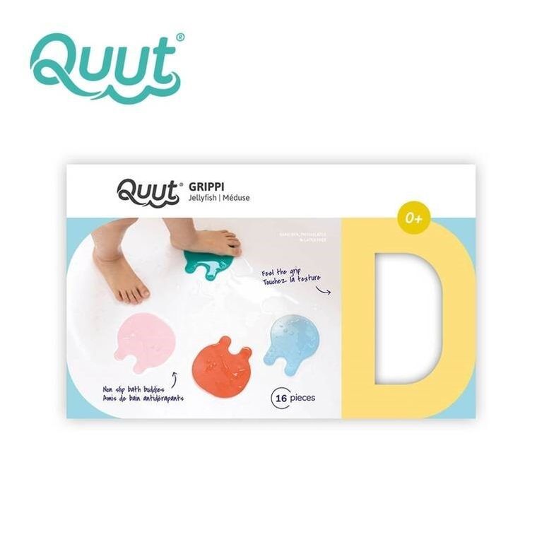 Quut, Grippi, Jellyfish, antypoślizgowe przyssawki meduzy do wanny, 16 szt.