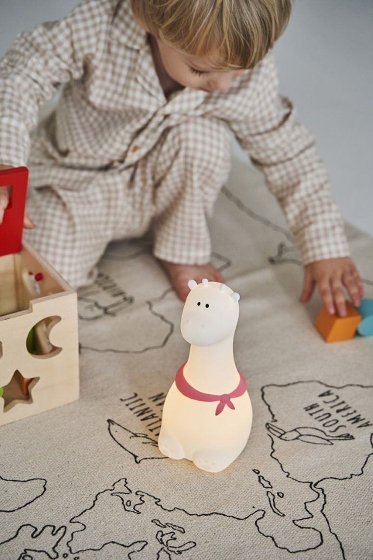 Rabbit & Friends, Żyrafa, lampka silikonowa, biała