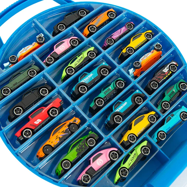 Race Xtreme, resoraki, zestaw pojazdów w walizce, 22 szt.
