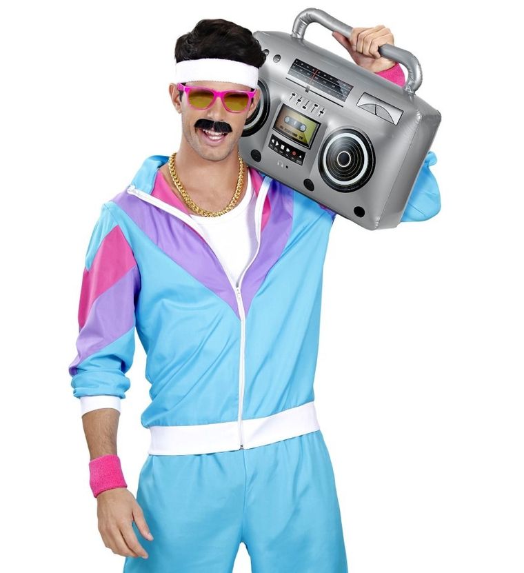 Radiomagnetofon dmuchany, lata 80-te, 50 cm