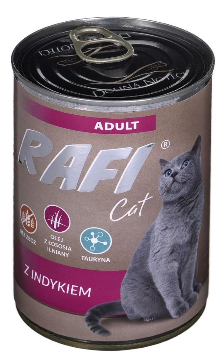 Rafi, karma mokra dla kota z indykiem, 400 g