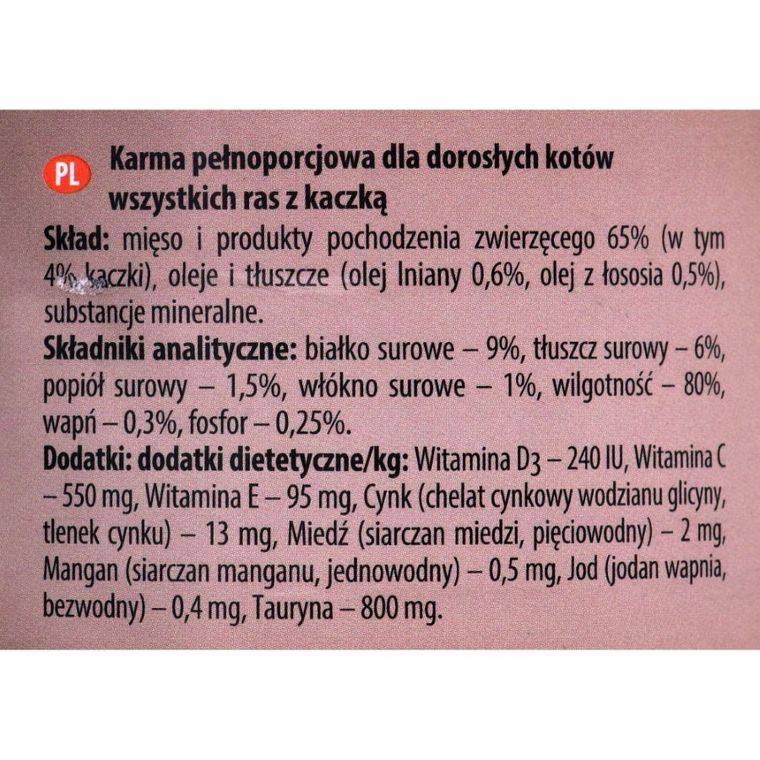 Rafi, karma mokra dla kota z kaczką, 400 g