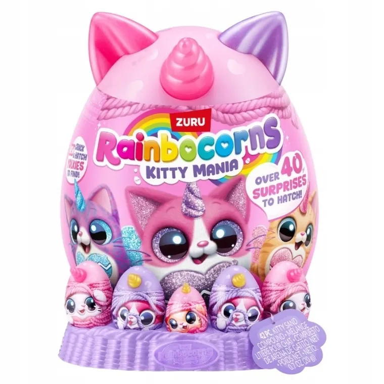 Rainbocorns, Eggzania, Surprise Mania! maskotka niespodzianka z akcesoriami, 1 szt.