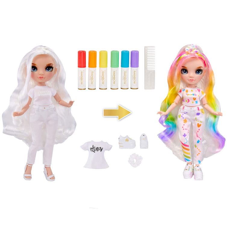 Rainbow High, Color & Create Fashion Doll, Blue Eyes, lalka modowa