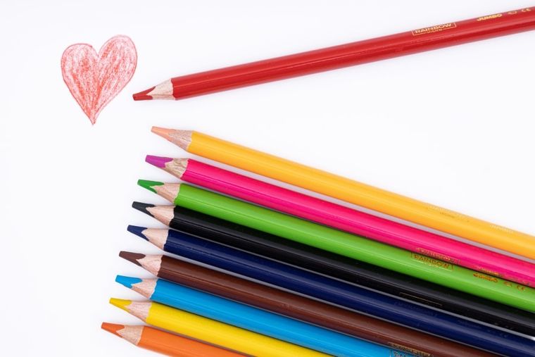 Rainbow High, Jumbo, kredki ołówkowe trójkątne, 10 kolorów