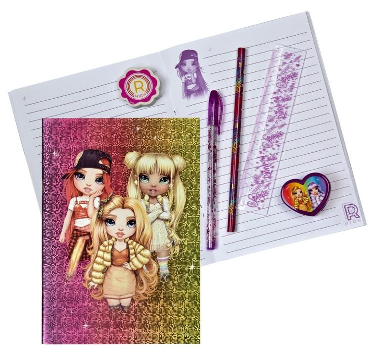 Rainbow High, notes z akcesoriami, 7 szt.