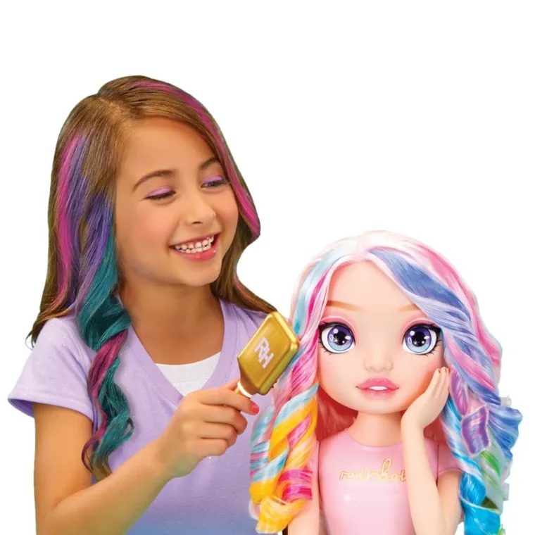 Rainbow High, Styling Head Playset 4w1, Bella Parker, głowa do stylizacji fryzur z akcesoriami