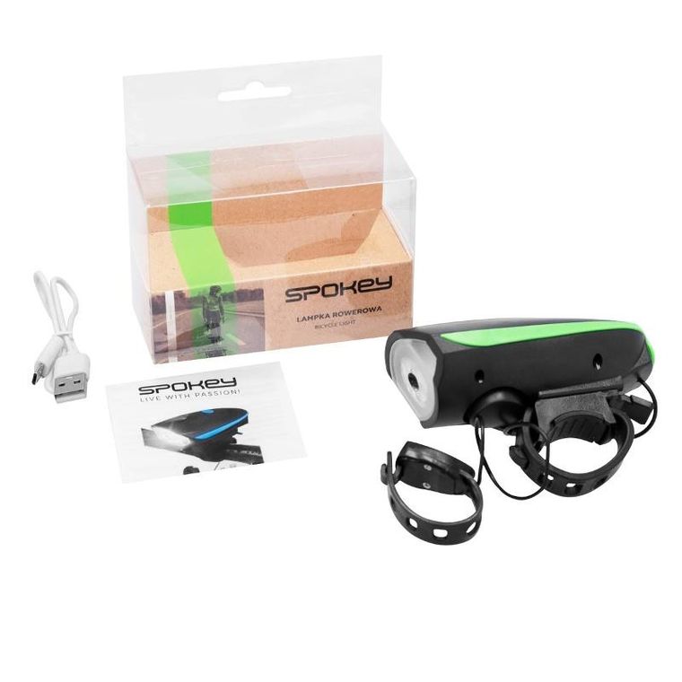 Raini, lampka rowerowa z klaksonem