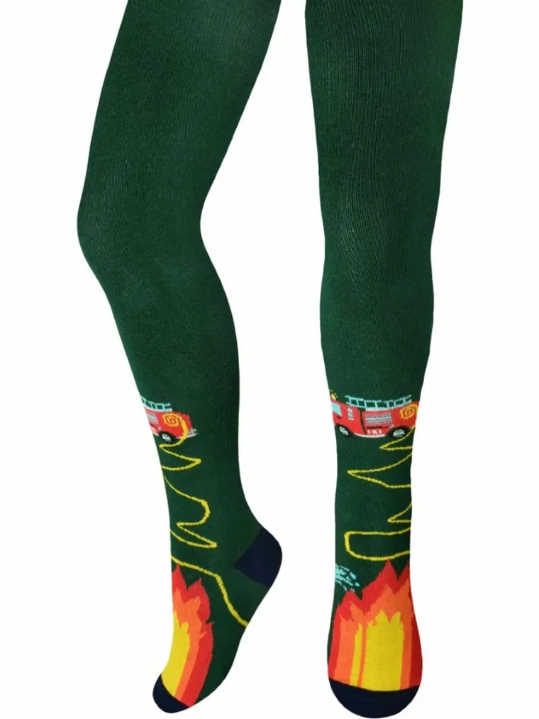 Rajstopy chłopięce, zielone, Milusie