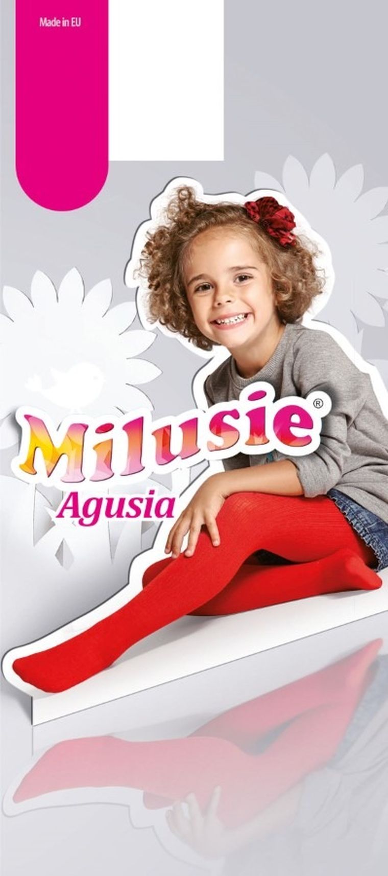 Rajstopy dziecięce, jasnoszare, Milusie