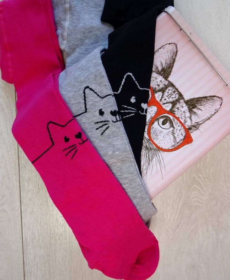 Rajstopy dziewczęce bawełniane, czarne, Milusie