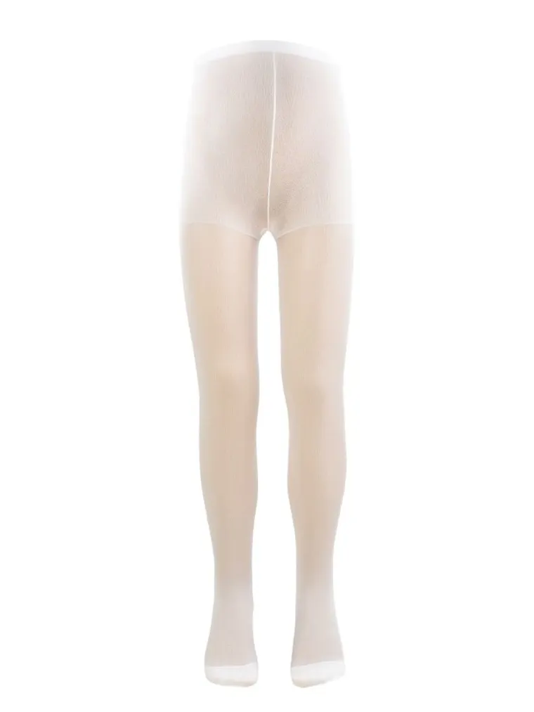 Rajstopy dziewczęce, białe, 20 DEN, Nicol