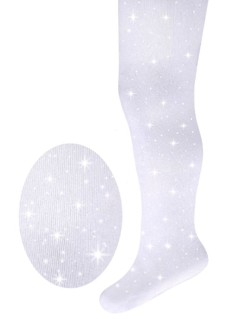 Rajstopy dziewczęce, białe, mikrofibra, Milusie