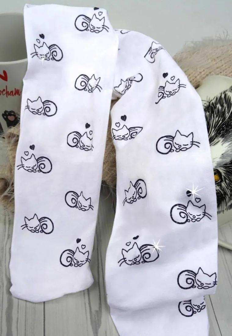 Rajstopy dziewczęce, białe, mikrofibra, Milusie