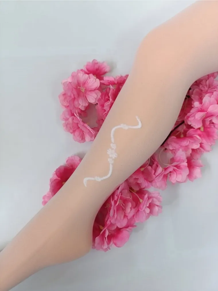 Rajstopy dziewczęce, białe, Milusie