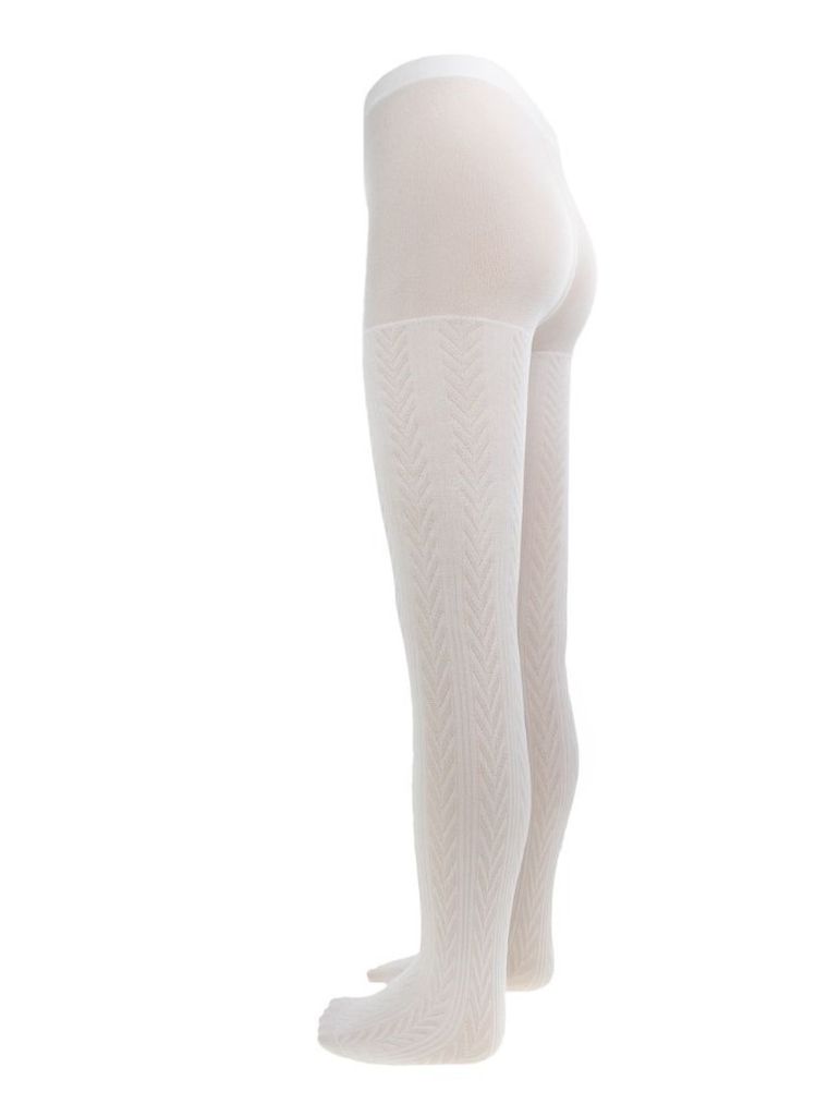 Rajstopy dziewczęce, białe, Nicol