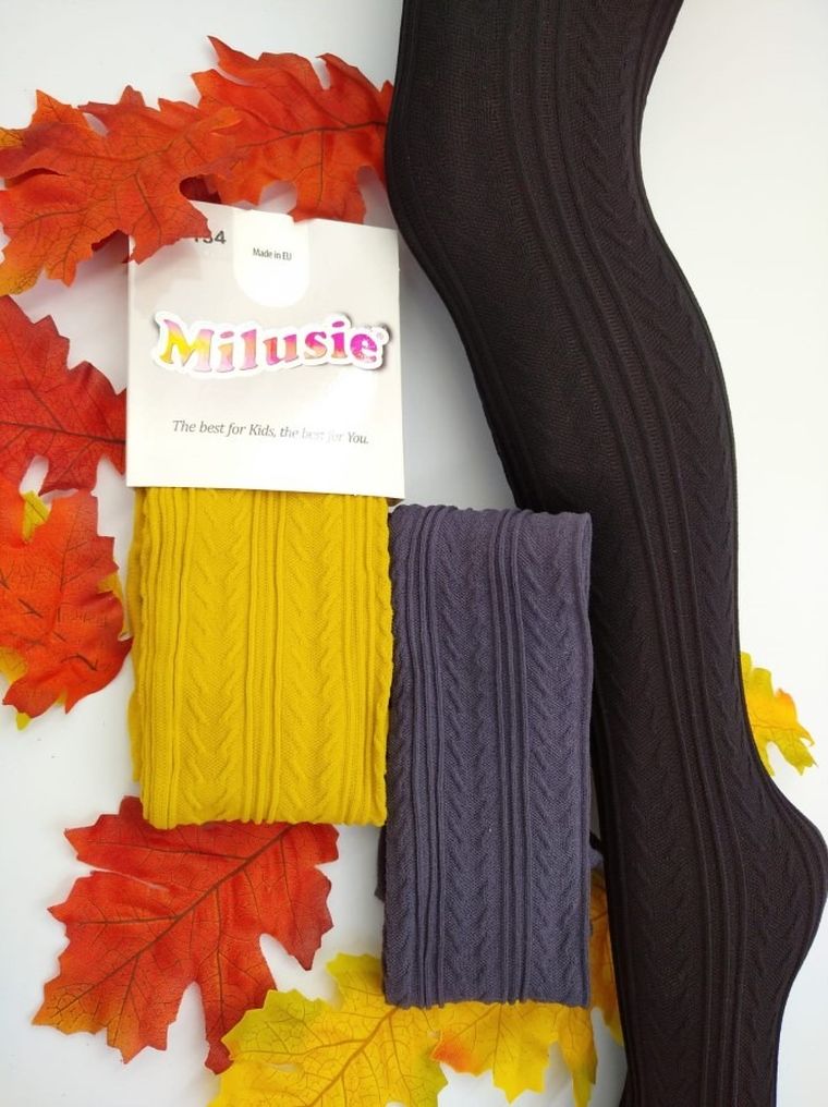 Rajstopy dziewczęce, ciemnoszare, Milusie