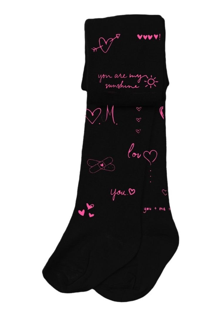 Rajstopy dziewczęce, czarne, 40 DEN, Marilyn