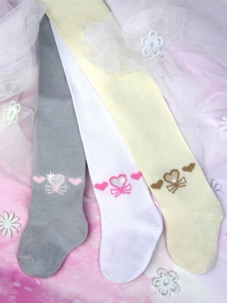 Rajstopy dziewczęce, ecru, Milusie