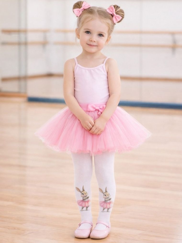 Rajstopy dziewczęce, ecru, Milusie