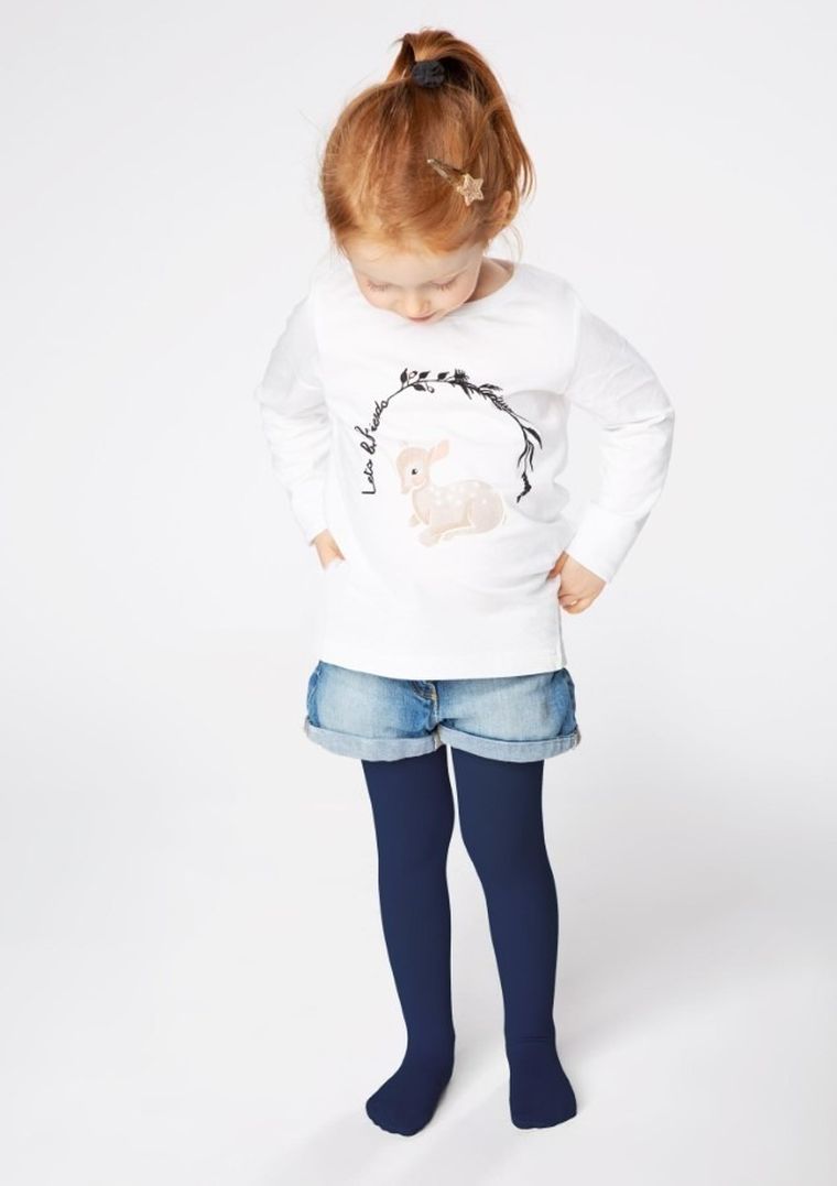 Rajstopy dziewczęce, granatowe, Pippi, Marilyn