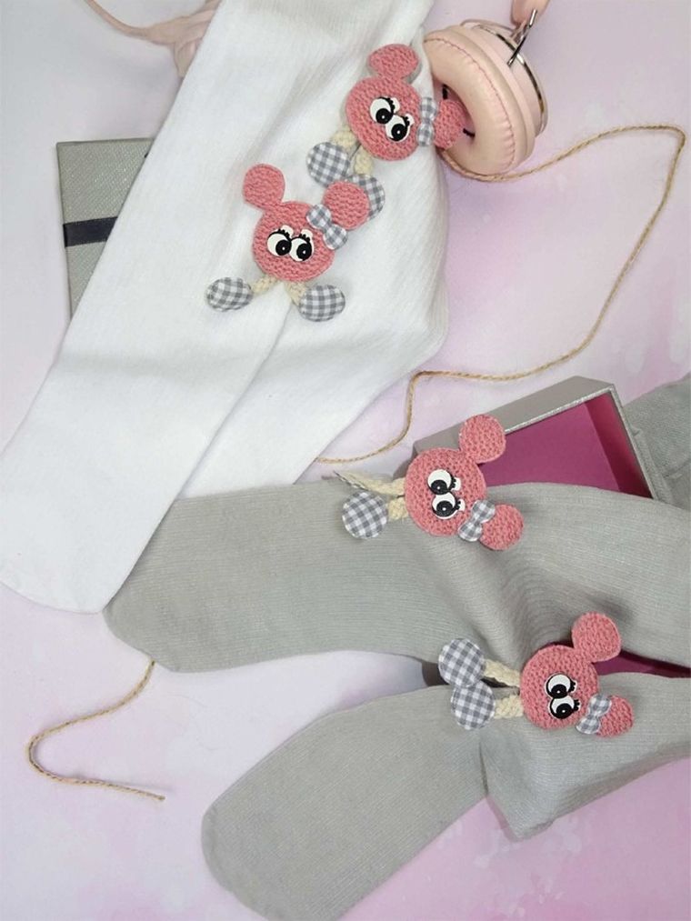 Rajstopy dziewczęce, szare, Milusie