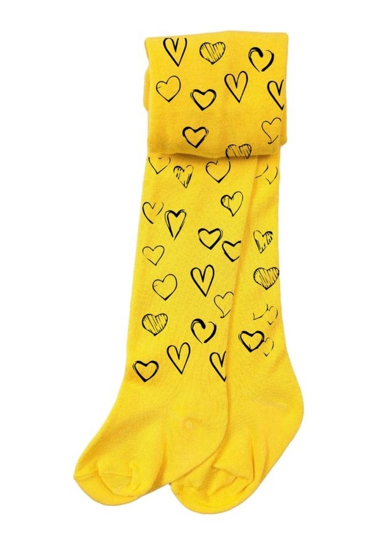 Rajstopy dziewczęce, żółte, 40 DEN, Marilyn