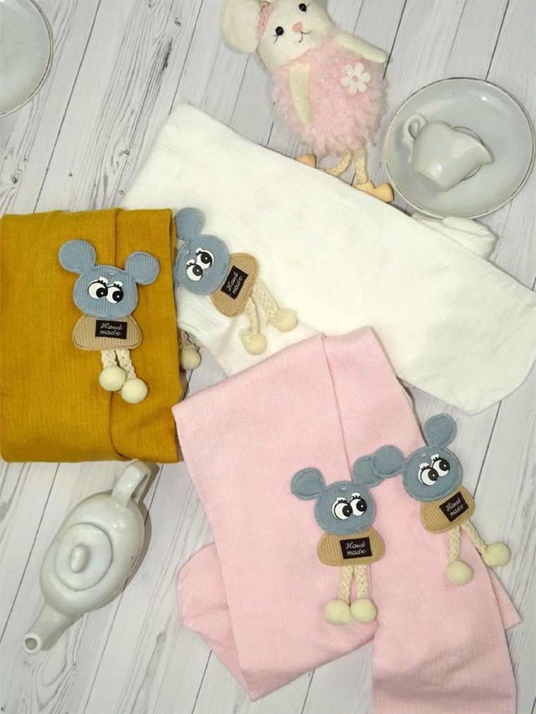 Rajstopy dziewczęce, żółte, Milusie