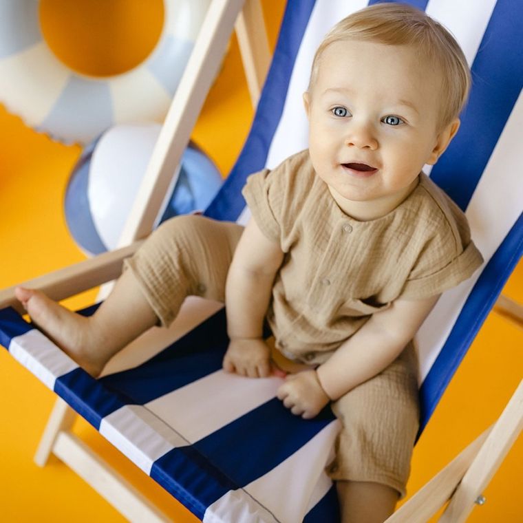 Rampers chłopięcy, beżowy, Eevi