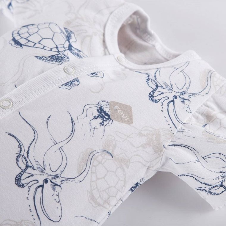 Rampers chłopięcy, biały, Eevi