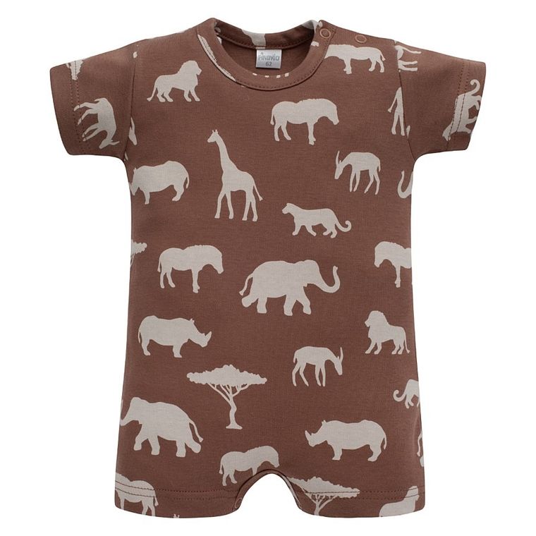 Rampers chłopięcy, brązowy, Pinokio