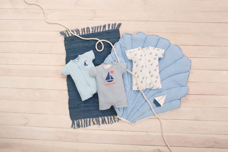 Rampers chłopięcy, ecru, Sailor, Pinokio