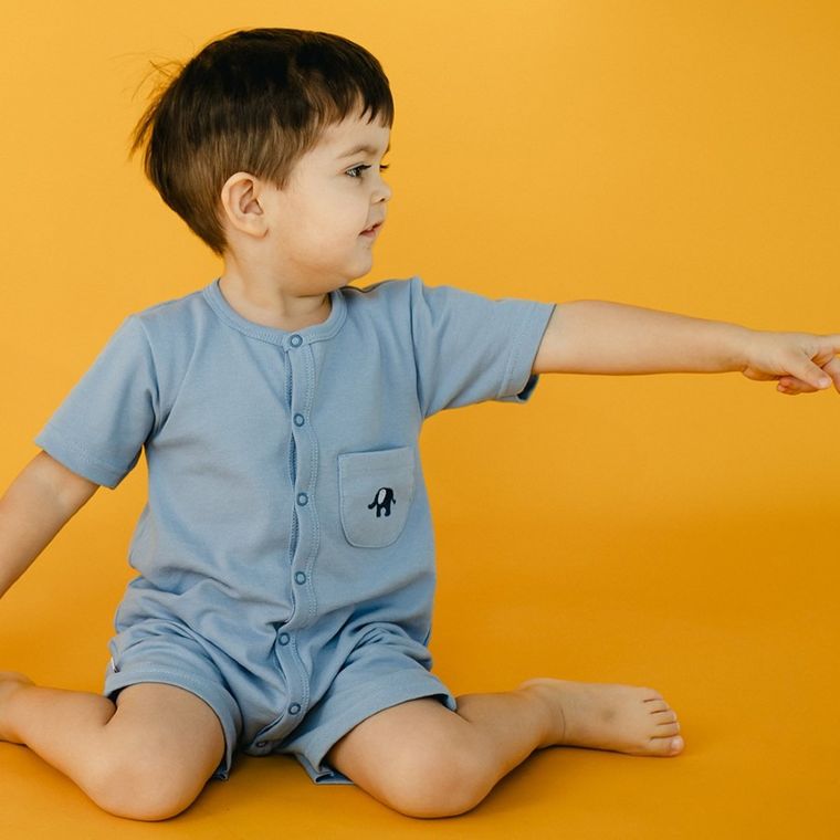 Rampers chłopięcy, niebieski, Eevi