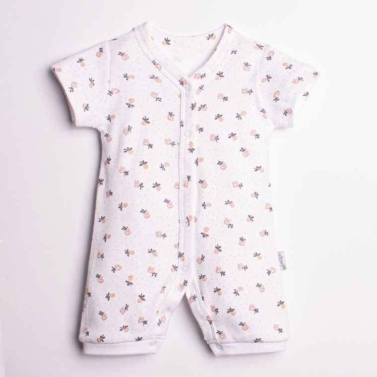 Rampers dziewczęcy, biały, Nicol