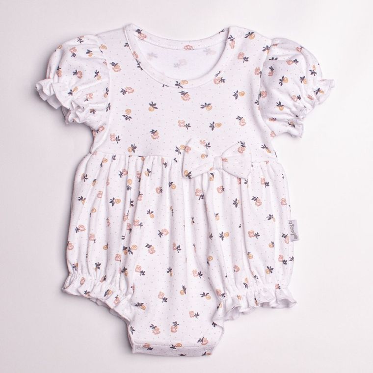 Rampers dziewczęcy, biały, Nicol